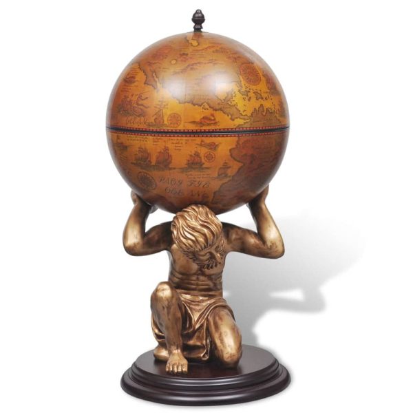 Bar A Globo Portabottiglie Vino Design Atlas 42x42x85 cm - Image 3