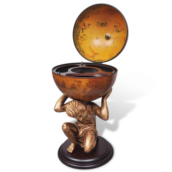Bar A Globo Portabottiglie Vino Design Atlas 42x42x85 cm - Image 4