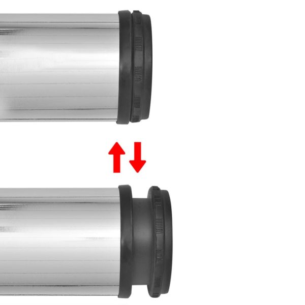 Gambe Per Tavolo 4 Pz Altezza Regolabile Cromate 870 mm - Image 3
