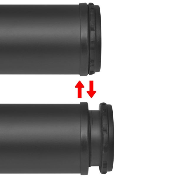 Set Gambe Per Tavolo 4 Pz Nere Regolabili In Altezza 710 mm - Image 3