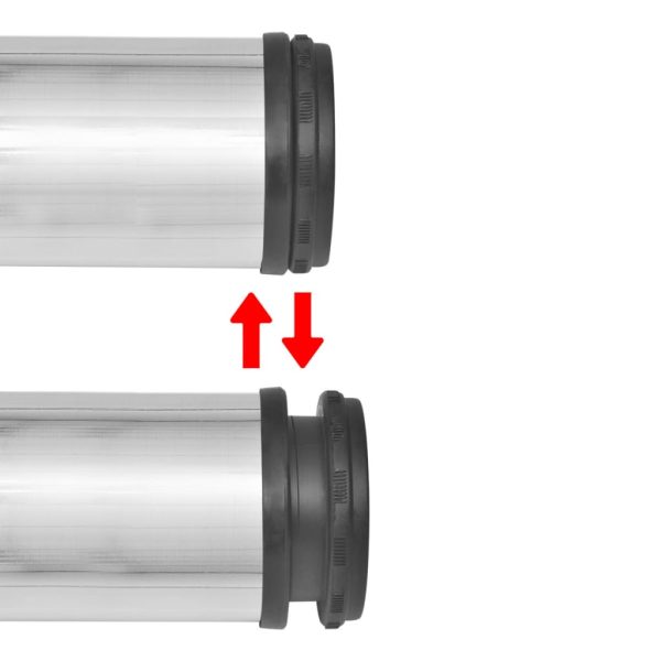 Set Gambe Tavolo 4 Pz In Nickel Spazzolato Regolabili 1100 mm - Image 3