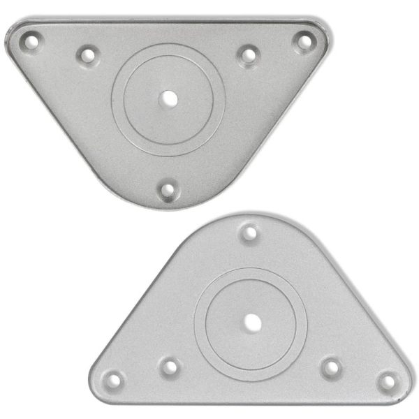 Set Gambe Tavolo 4 Pz In Nickel Spazzolato Regolabili 1100 mm - Image 4