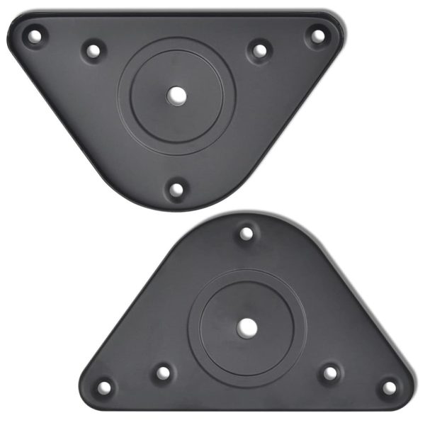 Set Gambe Per Tavolo 4 Pz Nere Regolabili In Altezza 710 mm - Image 4