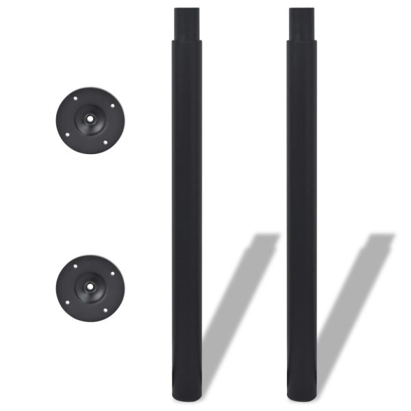 Gambe Telescopiche Per Tavolo 2 Pz Nere 710 MM-1100 mm - Image 3