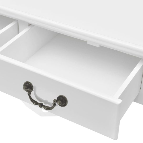 Tavolino Da Salotto Con 4 Cassetti Bianco - Image 6
