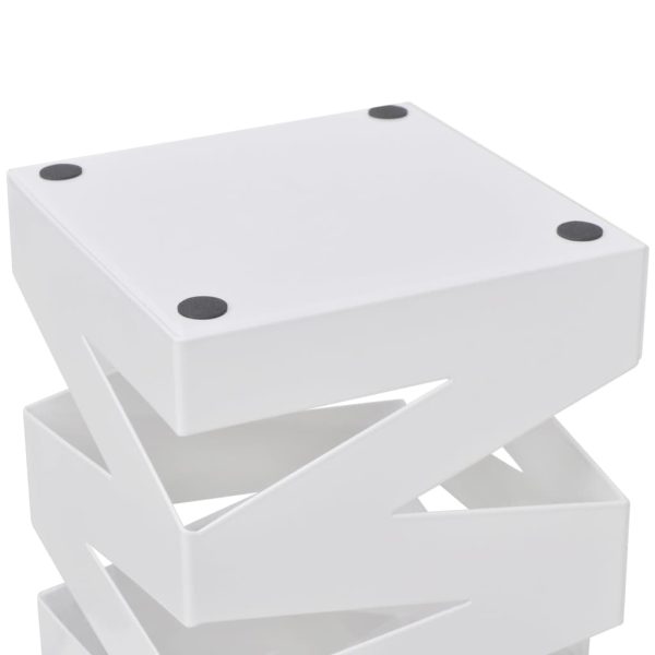 Portaombrelli Bastoni Passeggio Quadrato Acciaio 48,5 Cm Bianco - Image 3