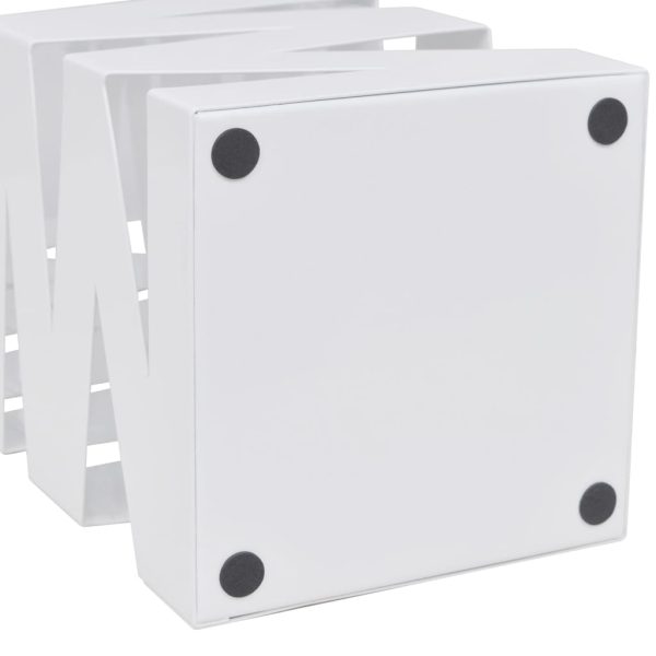 Portaombrelli Bastoni Passeggio Quadrato Acciaio 48,5 Cm Bianco - Image 4