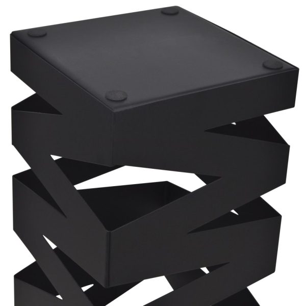 Portaombrelli Bastoni Passeggio Quadrato Acciaio 48,5 Cm Nero - Image 3