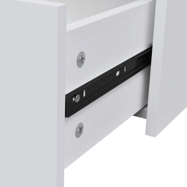 Credenza Con 4 Cassetti 60x30,5x71 Cm Bianca - Image 5