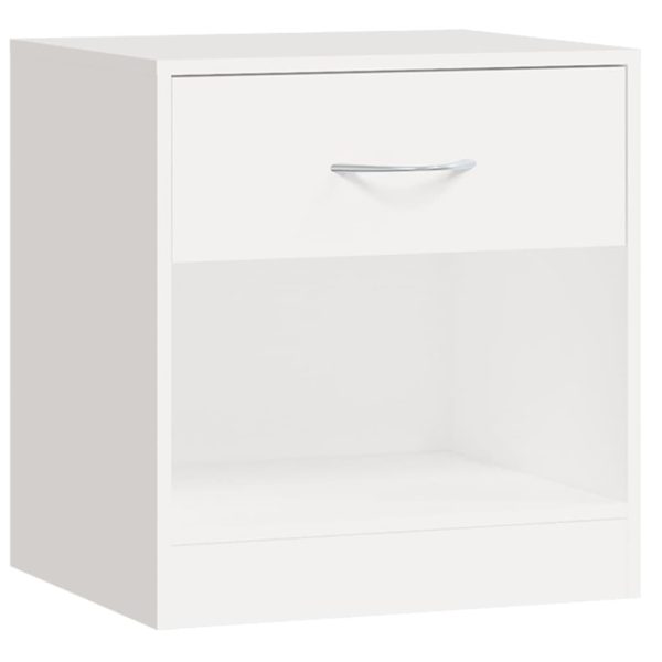 Comodini 2 Pz Con Cassetto Bianchi - Image 6