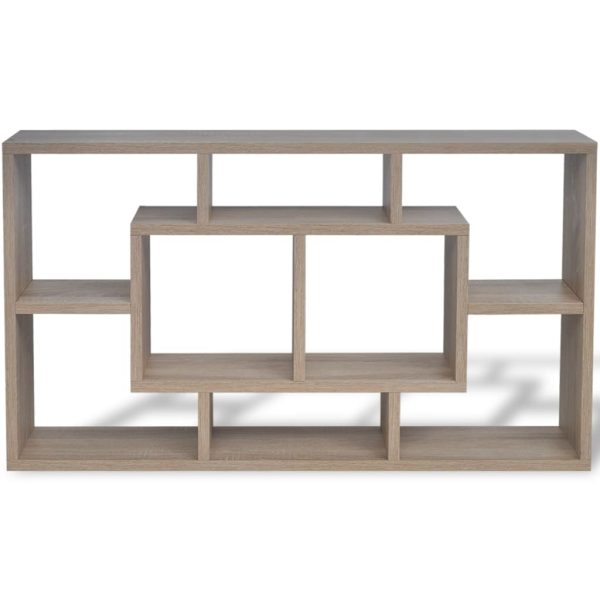 Espositore Da Parete Pensile 8 Scomparti Color Rovere - Image 3