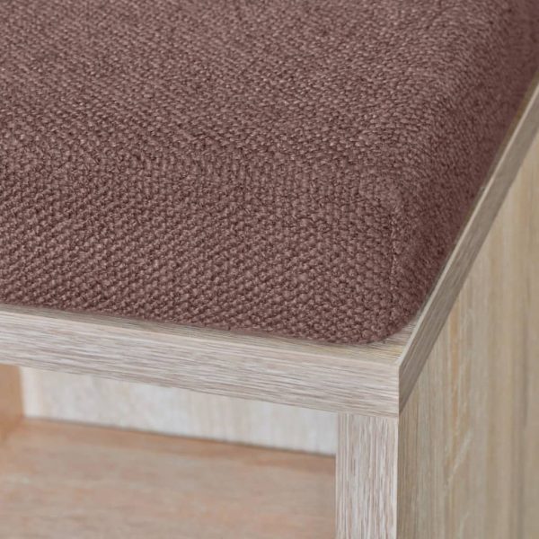 Panchina Con Scarpiera Con 10 Scomparti Colore Rovere - Image 4