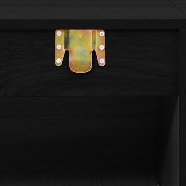 Set Mobili Da Bagno 2 Pz Nero In Legno Multistrato - Image 6