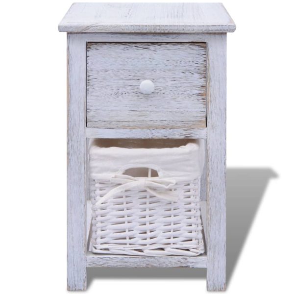 Comodino In Legno Bianco - Image 3