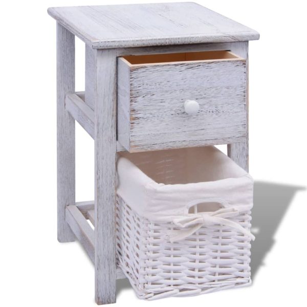Comodino In Legno Bianco - Image 4