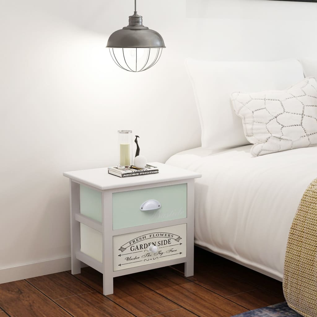 Comodino Francese Set 2 Pz In Legno