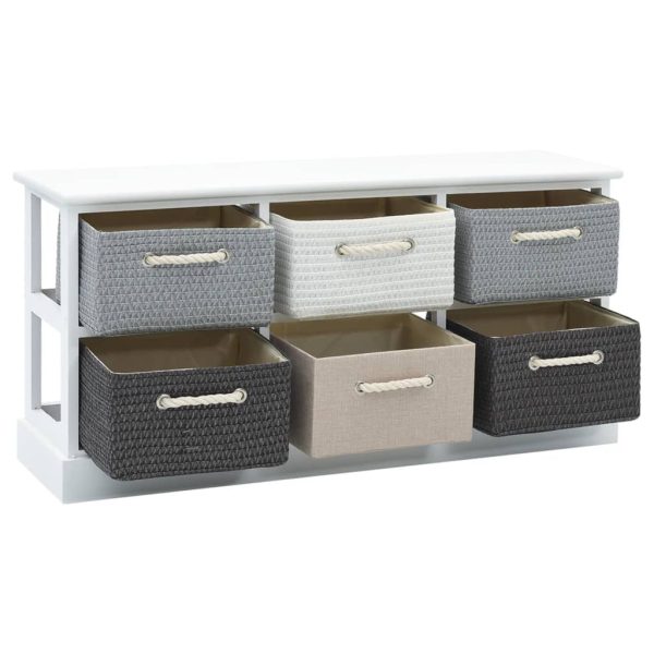 Mobile Contenitore Con 6 Cassetti In Legno - Image 4
