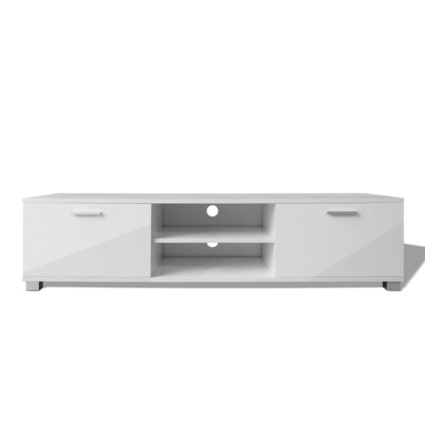 Mobile Porta Tv Bianco Lucido 120x40,5x35 cm - Image 3