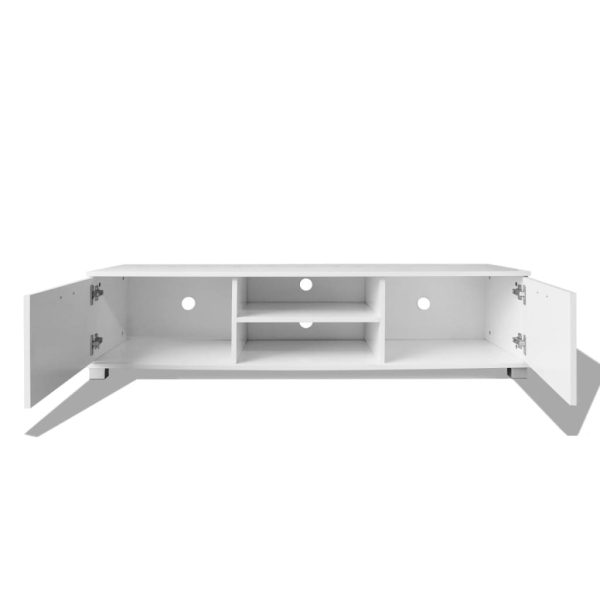 Mobile Porta Tv Bianco Lucido 120x40,5x35 cm - Image 4