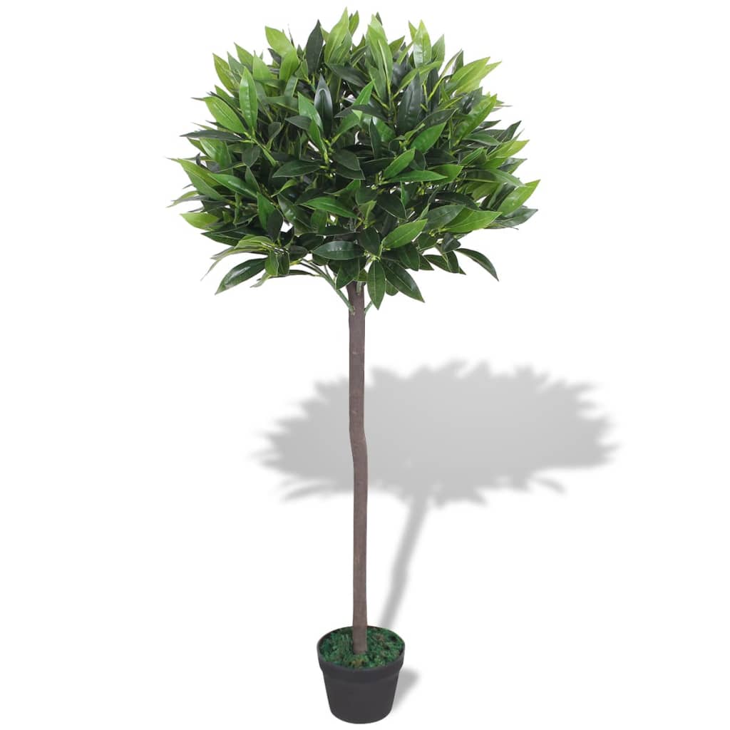 Albero Di Alloro Pianta Artificiale Con Vaso 125 Cm Verde
