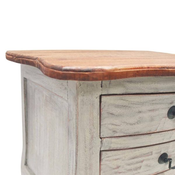 Comodino In Legno Massello Di Mogano 48x35x64 cm - Image 4