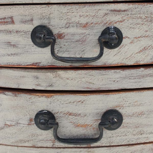 Comodino In Legno Massello Di Mogano 48x35x64 cm - Image 5