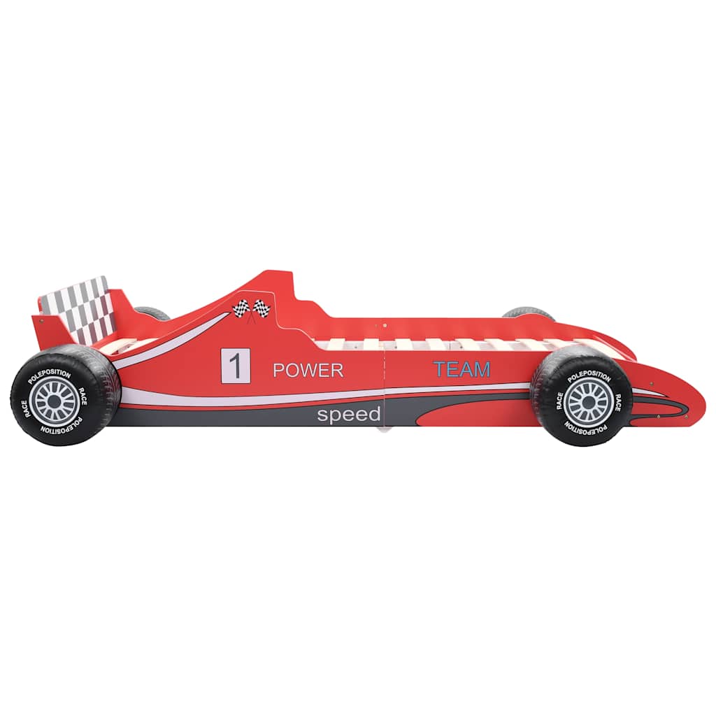 Letto Bimbo Ad Auto Da Corsa 90x200 Cm Rosso - Image 4