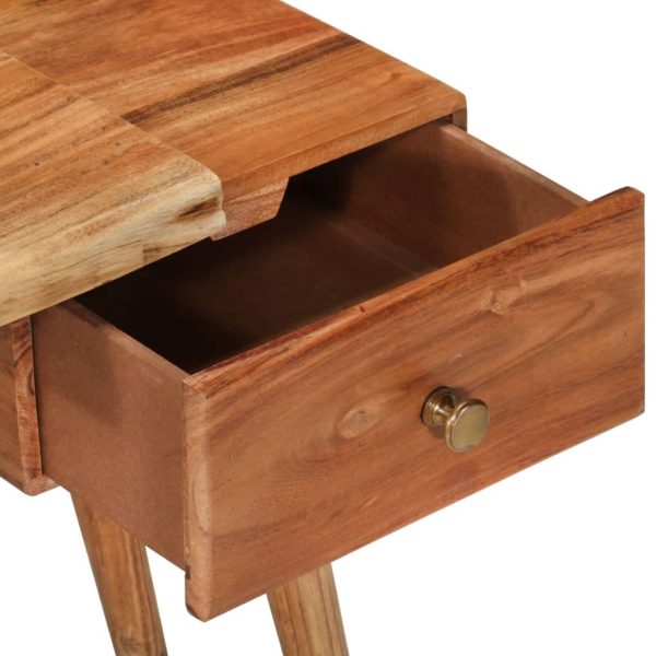 Comodino In Legno Massello D'acacia 45x32x55cm - Image 4