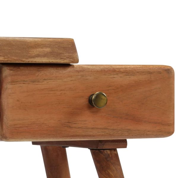 Comodino In Legno Massello D'acacia 45x32x55cm - Image 5