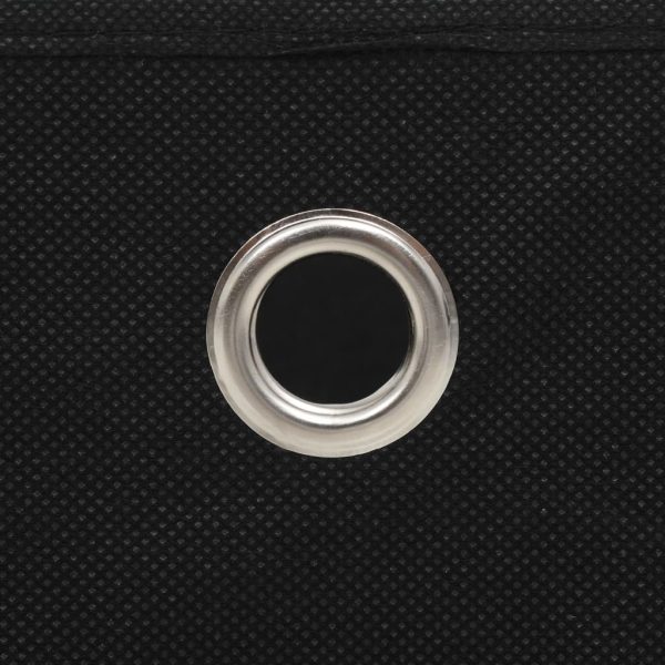 Contenitori 4 Pz In Tessuto Non Tessuto 32x32x32 Cm Nero - Image 6