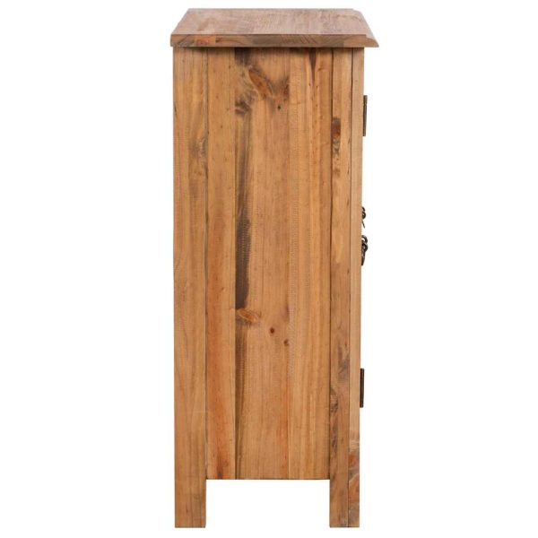 Mobile Da Bagno In Legno Massello Di Pino 59x32x80 cm - Image 3