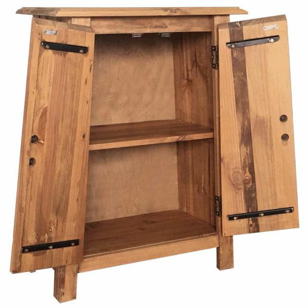 Mobile Da Bagno In Legno Massello Di Pino 59x32x80 cm - Image 4