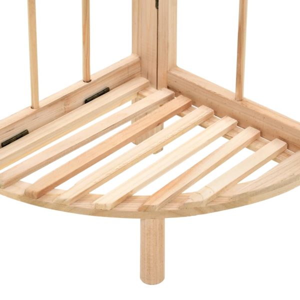 Scaffale Ad Angolo In Legno Di Cedro 27x27x110 cm - Image 4