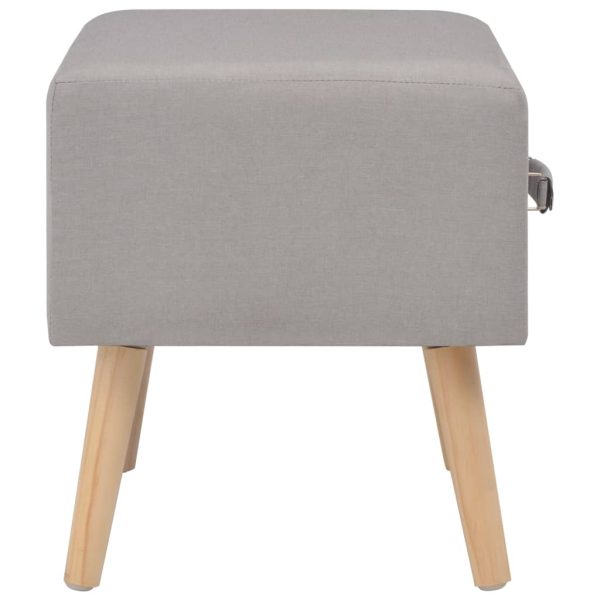 Comodino Grigio 40x35x40 Cm In Tessuto - Image 5