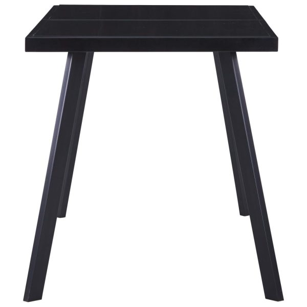 Tavolo Da Pranzo Nero 140x70x75 Cm In Vetro Temperato - Image 3