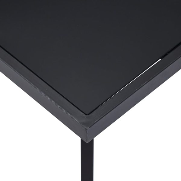 Tavolo Da Pranzo Nero 140x70x75 Cm In Vetro Temperato - Image 4