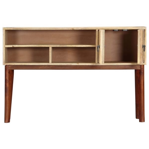 Tavolo Consolle 115x30x76 Cm In Legno Massello Di Mango Grezzo - Image 4