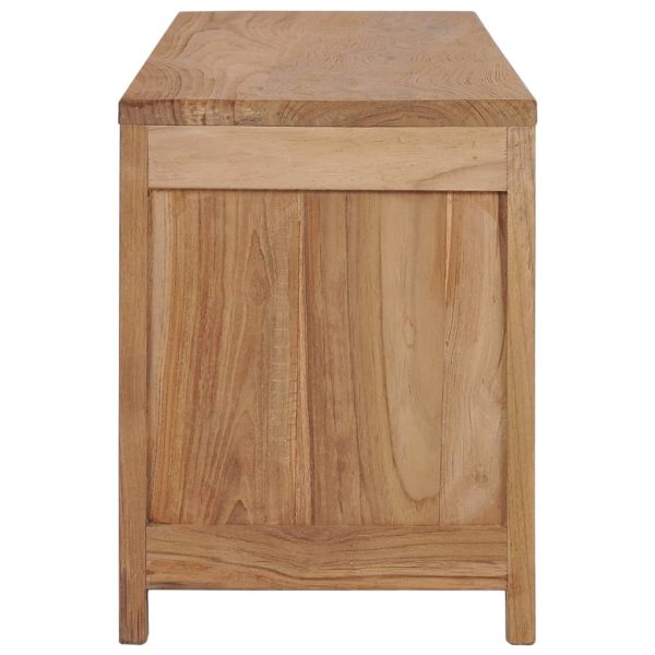 Mobile Porta Tv 115x30x40 Cm In Legno Massello Di Teak - Image 4