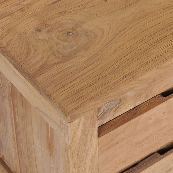 Mobile Porta Tv 115x30x40 Cm In Legno Massello Di Teak - Image 6