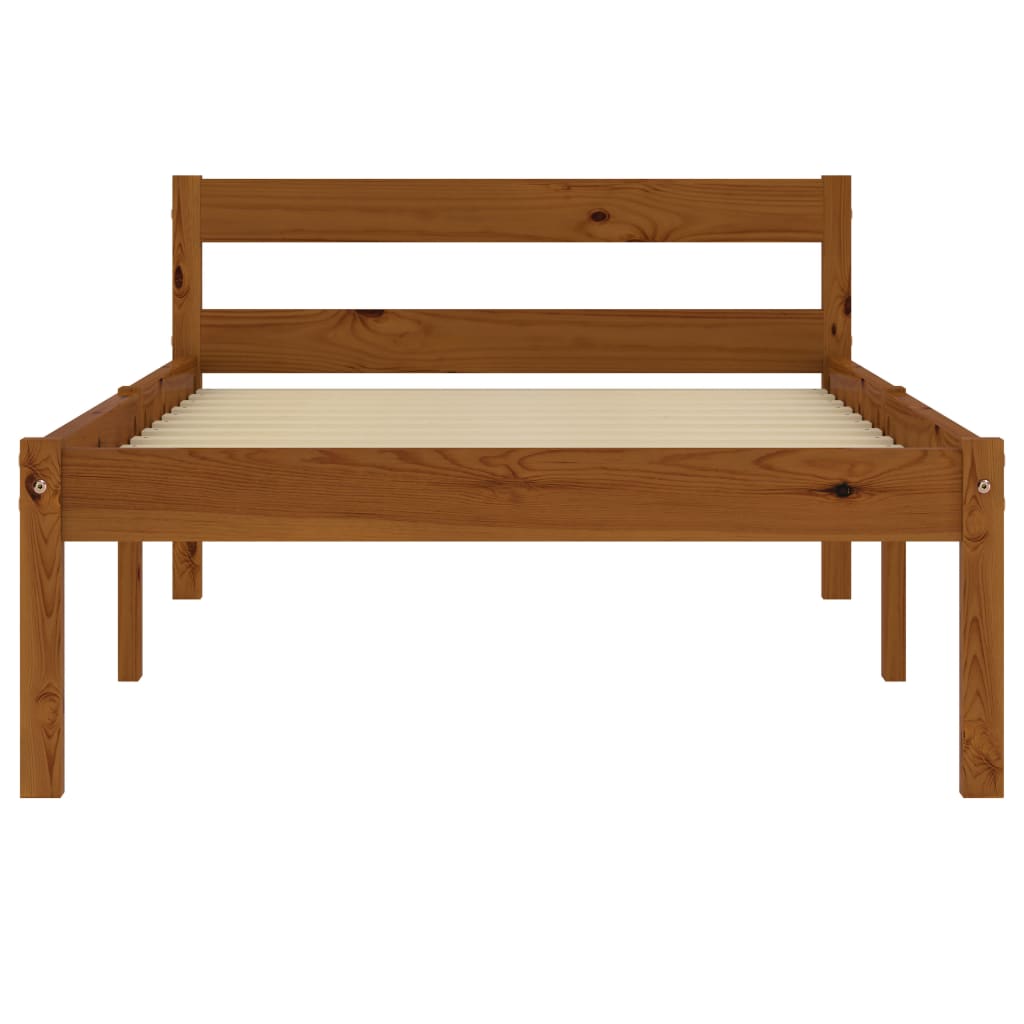 Giroletto Senza Materaso Ambrato In Legno Di Pino 100x200cm - Image 3
