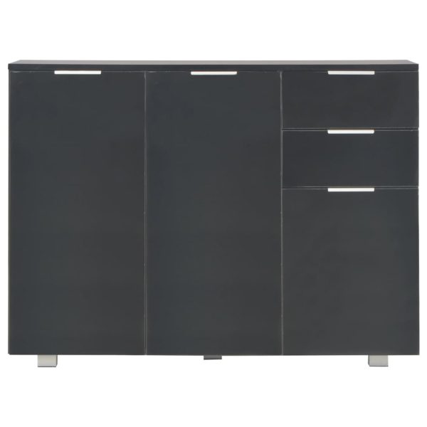 Credenza Nero Lucido 107x35x80,5 cm - Image 3