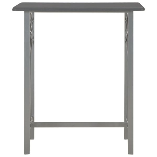 Set Da Bar 3 Pz In Legno E Acciaio Antracite - Image 3