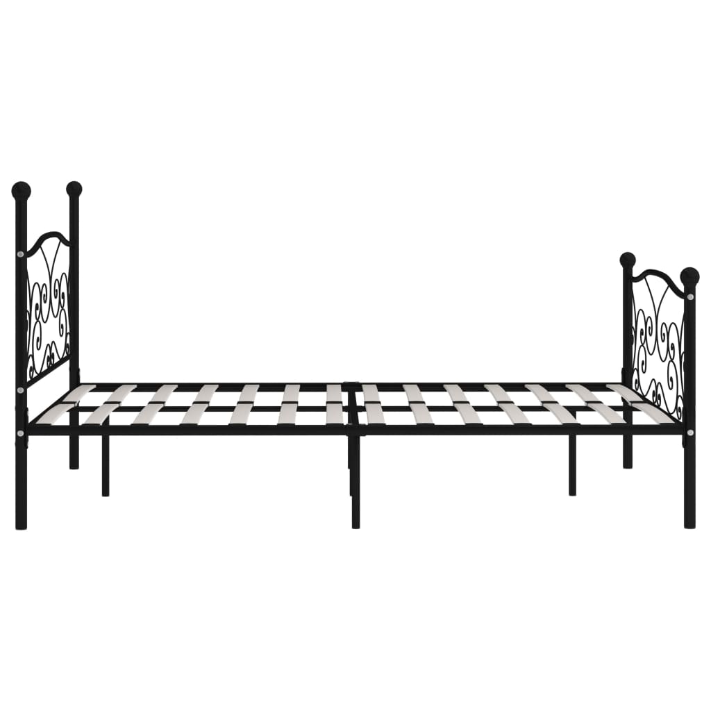 Giroletto Con Doghe Nero In Metallo 140x200 cm - Image 4