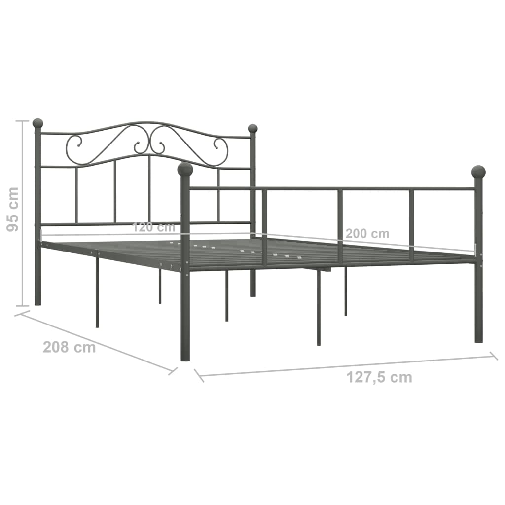 Giroletto Grigio In Metallo 120x200 cm - Image 6