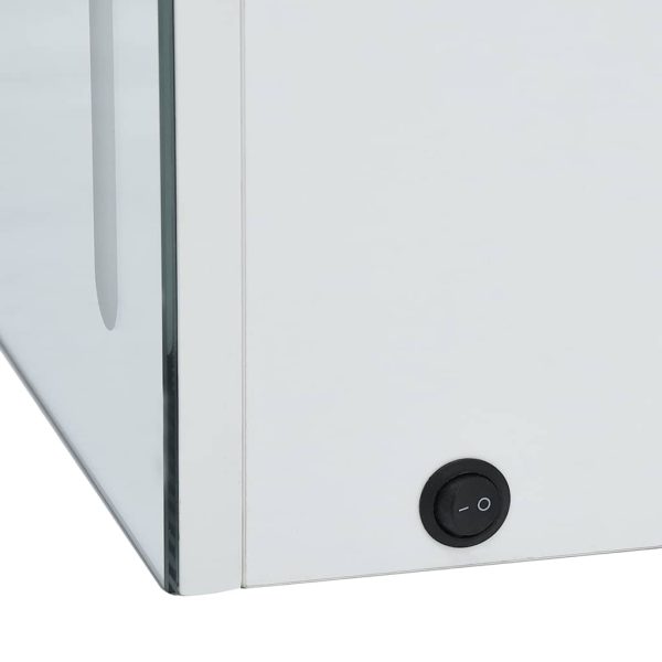 Armadietto Bagno Con Specchio E Led 50x13x70 cm - Image 6