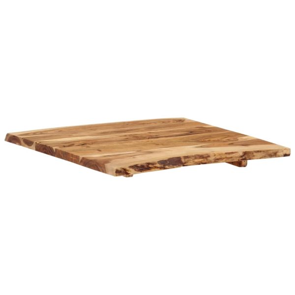 Piano Del Tavolo In Legno Massello Di Acacia 58x(50-60)x2,5 cm - Image 6