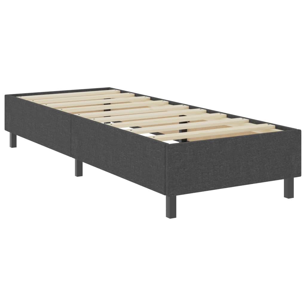 Letto A Molle Grigio In Tessuto 100x200 cm - Image 3