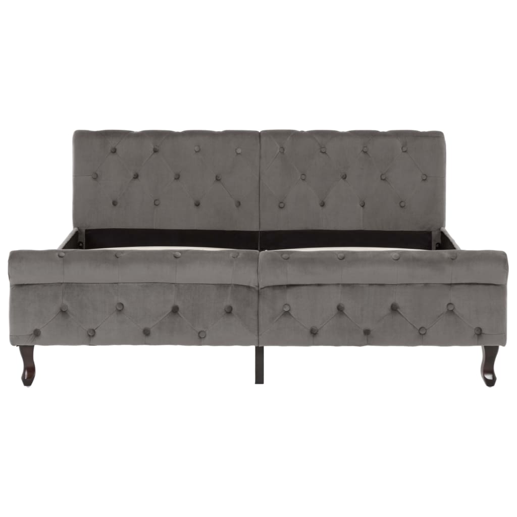 Giroletto Grigio In Velluto 160x200 cm - Image 3