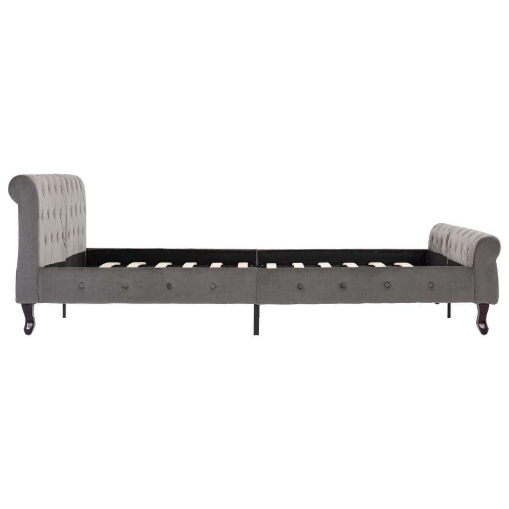 Giroletto Grigio In Velluto 160x200 cm - Image 4