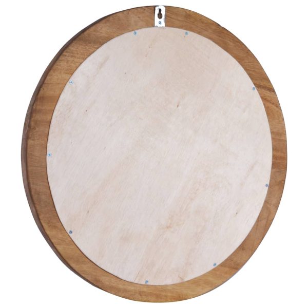 Specchio Da Parete 60 Cm In Legno Di Teak Rotondo - Image 4